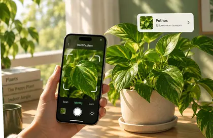 Caring for a plant with the Botan app