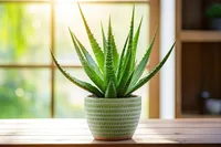 Aloe in the pot