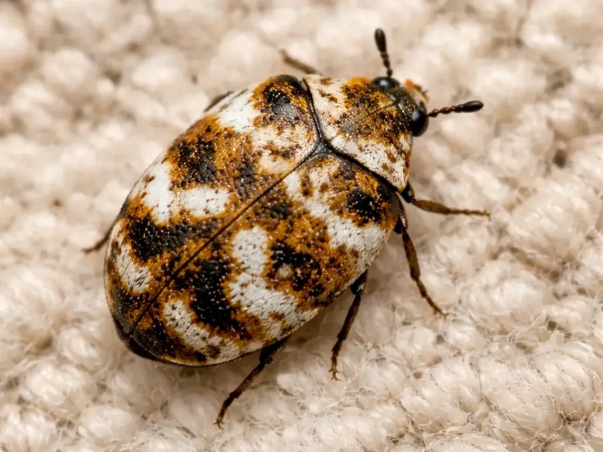 Tiny Black Bugs That Look Like Poppy Seeds - Carpet Beetles