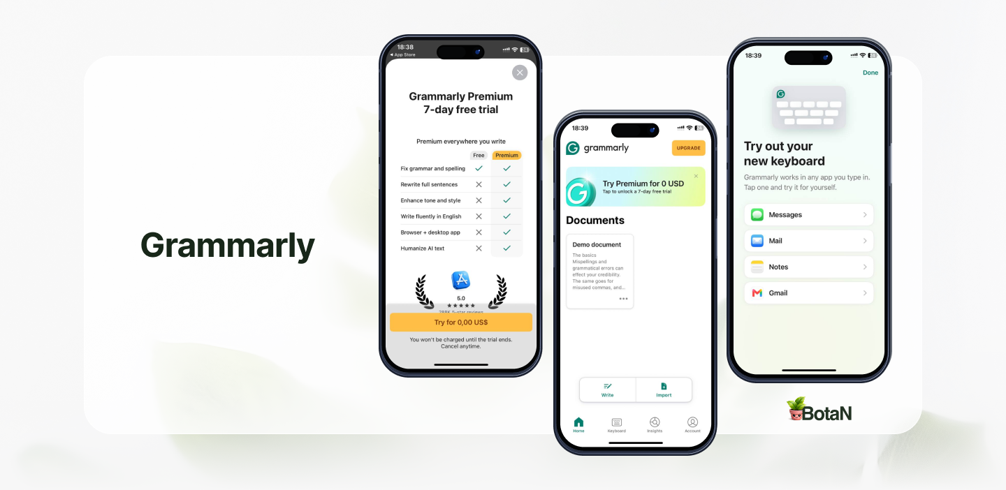 Best AI Apps for iPhone - Grammarly